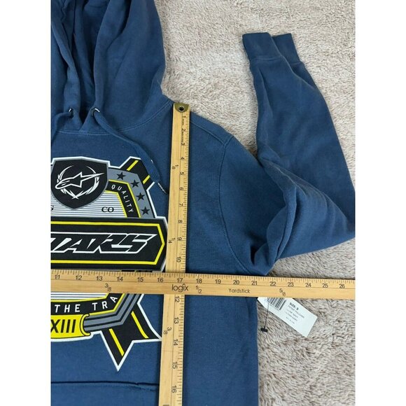 Alpinestars Patent Pullover Fleece Hoody (S,M) Blue New - Picture 7 of 16